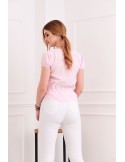 Rosa Bluse mit Knöpfen MP26381 – Online-Shop – Boutique